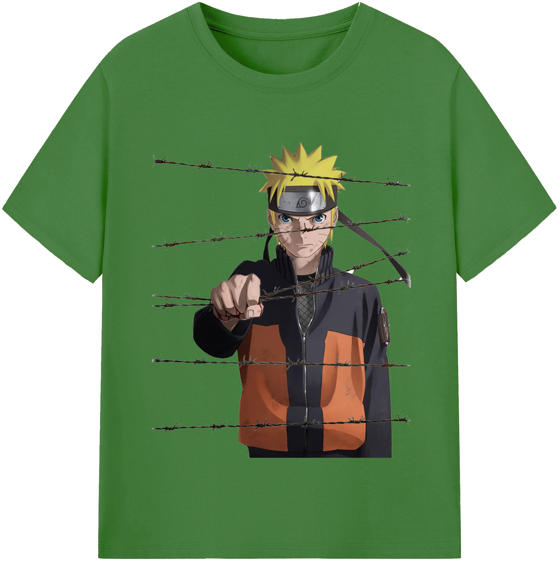 （画像用） NARUTO -ナルト- うずまき ナルト Uzumaki Naruto レディースカジュアルプリントTシャツ（綿100％）
